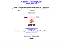 Tablet Screenshot of cahabatechnology.com